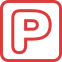 Darmowy parking dla gości ośrodka - Kotwica Rowy - ikona internet